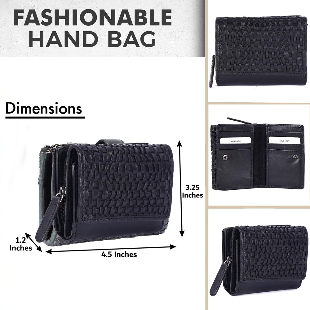 5107 Leather Backpack & Wallets , Small Wallet Zipper Coin Purse - Picture 5 of 9